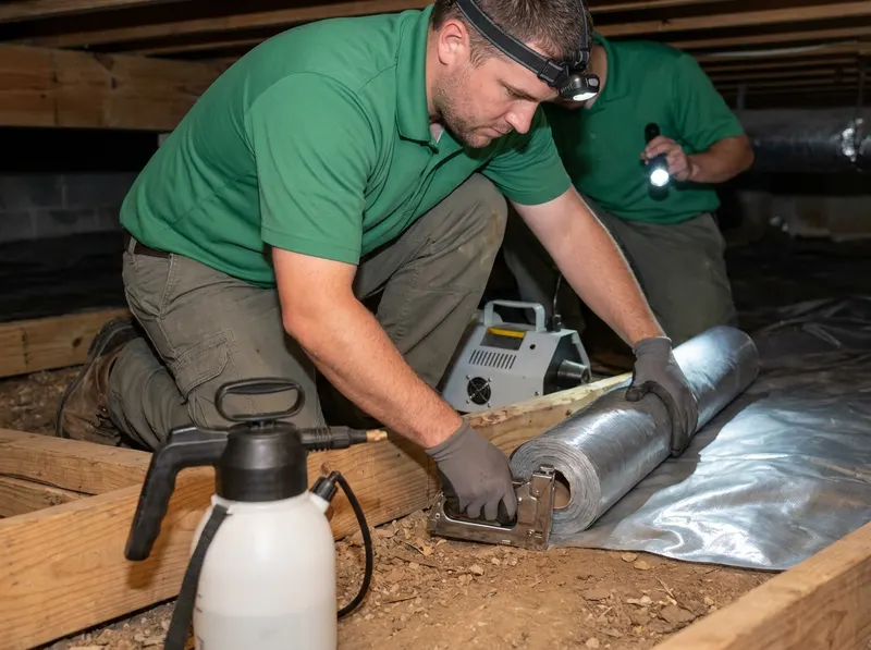 Crawlspace Moisture Barrier and Pest Remediation in La Plata, MD